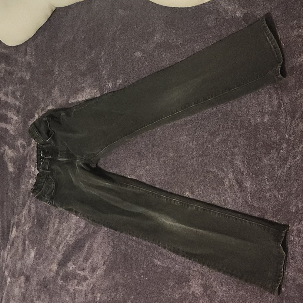 Boys 14 slim adjustable waist built in flex straight leg black jeans old navy